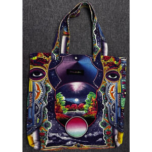 Romance Was Born Tote Bag Colorful Design Abstract Elements